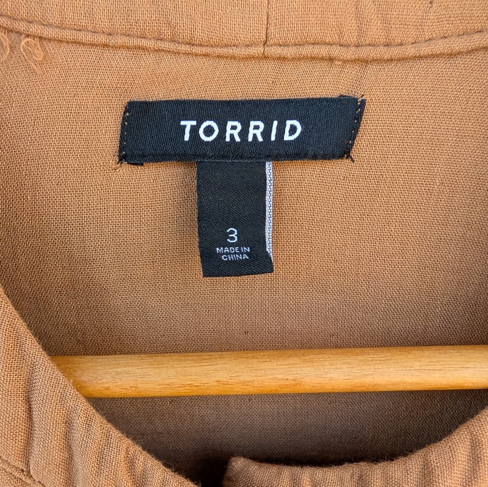 Torrid Lightweight Utility Jacket in Light Brown - Picture 2 of 5